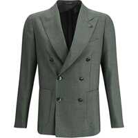 Sacouri Double-breasted Blazer Barbati