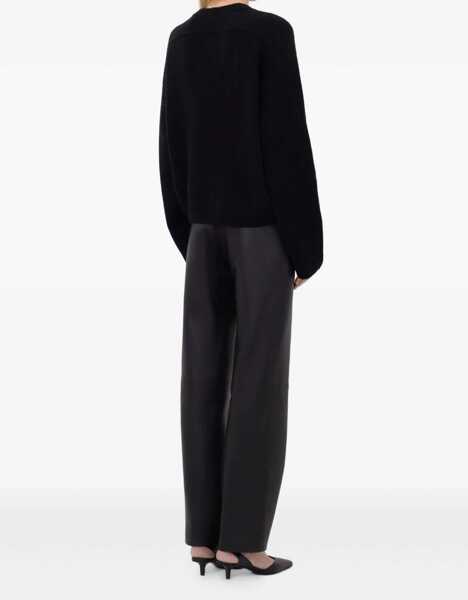 Pulovere LOULOU DE SAISON Draped Sweater BLACK Femei (BM 18679096) 4