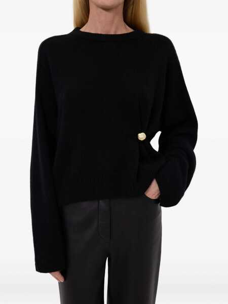 Pulovere LOULOU DE SAISON Draped Sweater BLACK Femei (BM 18679096) 5