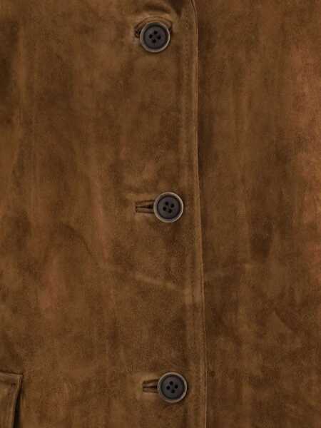 Jachete Salvatore Santoro Suede leather Jacket TOBACCO Femei (BM 18679135) 4