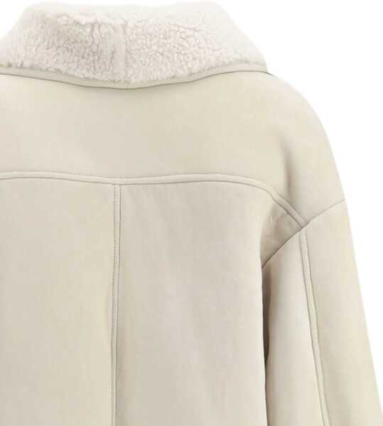 Jachete Salvatore Santoro Shearling Jacket IVORY Femei (BM 18679156) 3