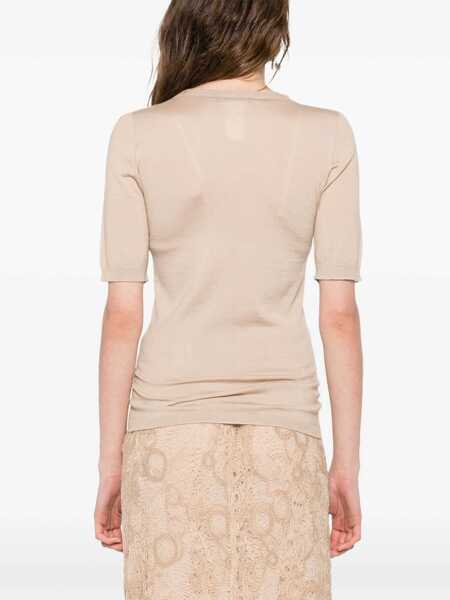 Pulovere Fabiana Filippi Long sleeve cashmere Sweater ACERO Femei (BM 18679165) 4