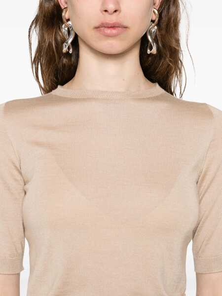 Pulovere Fabiana Filippi Long sleeve cashmere Sweater ACERO Femei (BM 18679165) 5