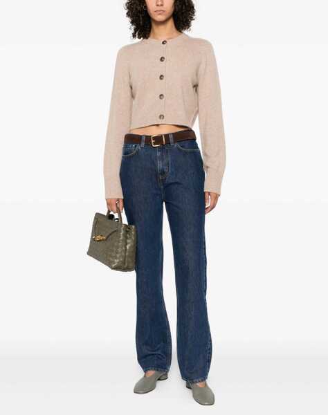 Cardigane LOULOU DE SAISON Cashmere crop Cardigan BEIGE MELANGE Femei (BM 18679186) 2