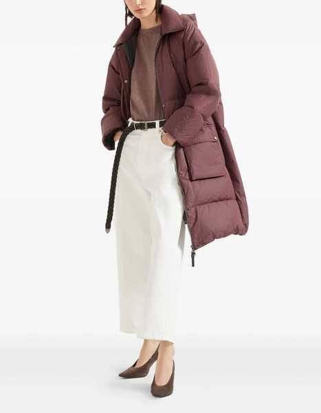 Tricouri Brunello Cucinelli cashmere glitter T-shirt RED BROWN Femei (BM 18679198) 2