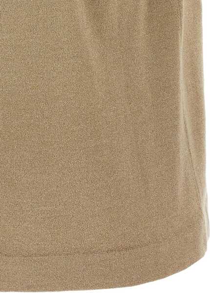 Tricouri Brunello Cucinelli cashmere glitter T-shirt BROWN Femei (BM 18679210) 3