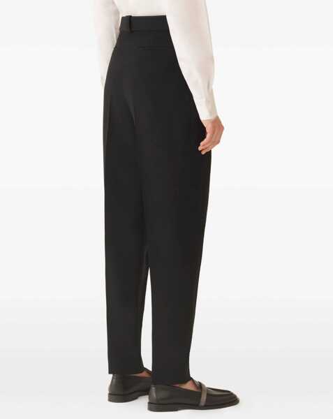 Pantaloni casual Fabiana Filippi Cady Pants NERO Femei (BM 18679240) 4