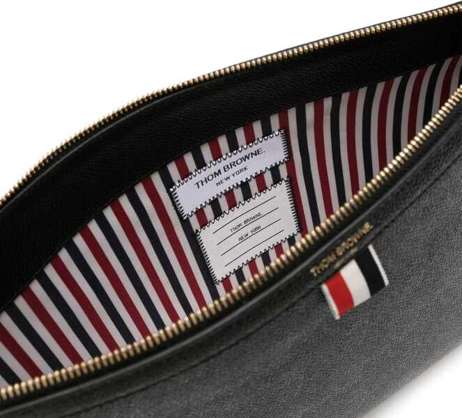Genti de mana Thom Browne Shoulder strap Pouch BLACK Barbati (BM 18679249) 4
