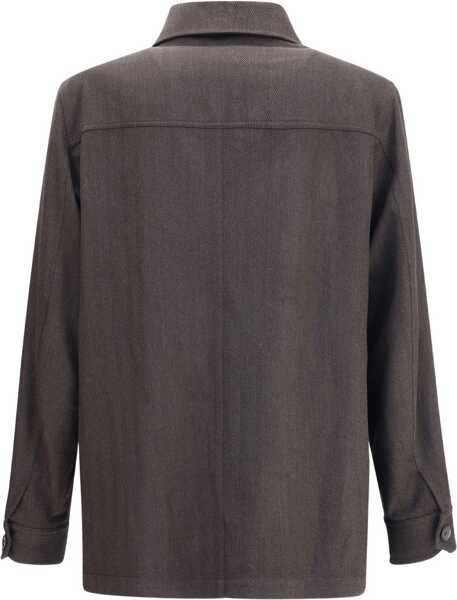 Jachete BRIONI Herringbone Jacket DARK BROWN Barbati (BM 18679252) 2