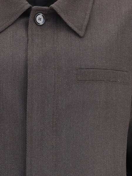 Jachete BRIONI Herringbone Jacket DARK BROWN Barbati (BM 18679252) 4