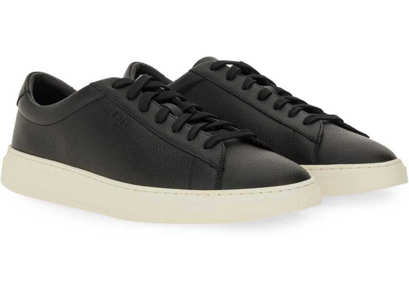 Sneakers Hugo Boss Grained Leather Sneaker BLACK Barbati (BM 18679273) 2