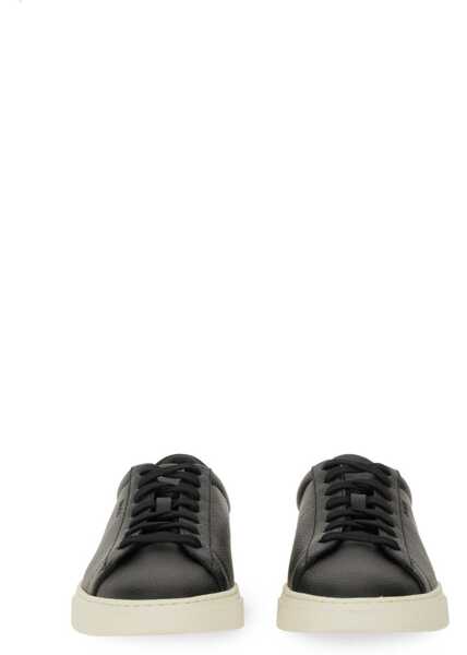Sneakers Hugo Boss Grained Leather Sneaker BLACK Barbati (BM 18679273) 4
