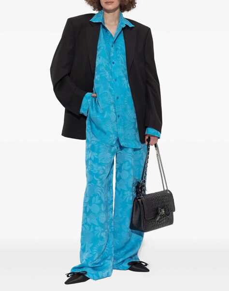 Camasi casual Balenciaga Cocoon Shirt SKY BLUE Femei (BM 18679360) 2