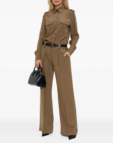 Camasi casual Tom Ford Military Shirt KHAKI Femei (BM 18679369) 2