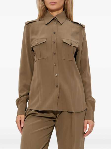 Camasi casual Tom Ford Military Shirt KHAKI Femei (BM 18679369) 3