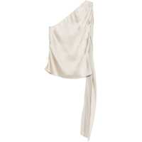 Topuri One Shoulder silk Top Femei