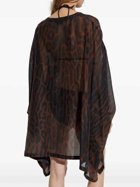 Rochii Tom Ford Kaftan Dress BROWN/BLACK Femei (BM 18679390) 3