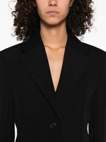 Sacouri Givenchy Single-breasted wool Blazer BLACK Femei (BM 18679399) 5