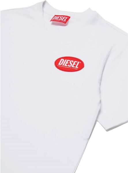 Tricouri Diesel Tpatch Over T-Shirt WHITE Baieti (BM 18679456) 3