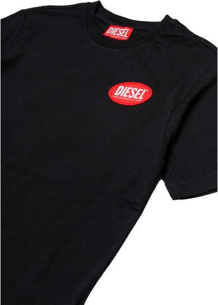 Tricouri Diesel Tpatch Over T-Shirt BLACK Baieti (BM 18679459) 3