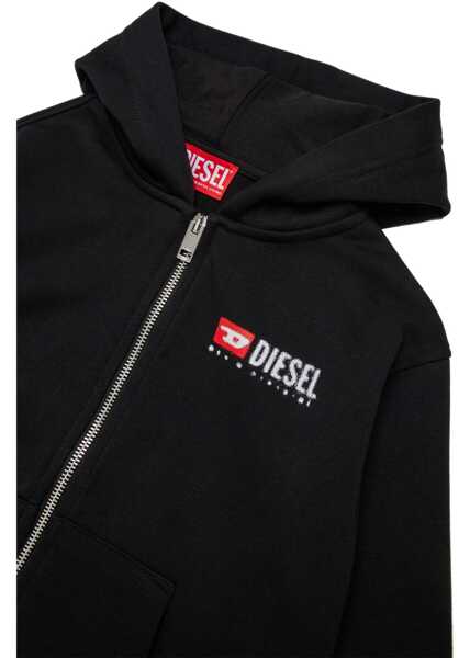 Hanorace Diesel Sdropshoodz Over Sweatshirt BLACK Baieti (BM 18679465) 3