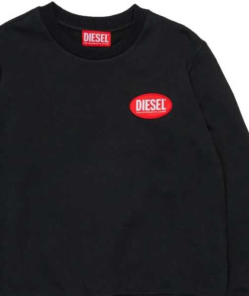 Hanorace Diesel Spatch Over Sweatshirt BLACK Baieti (BM 18679471) 2