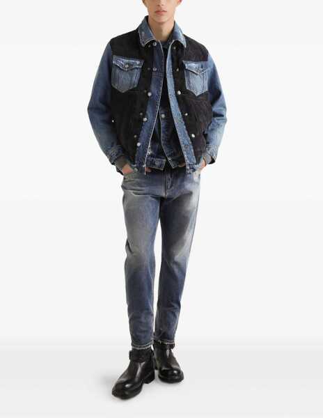 Blugi Dolce & Gabbana Denim Pants With Plaque BLUE Barbati (BM 18679561) 2