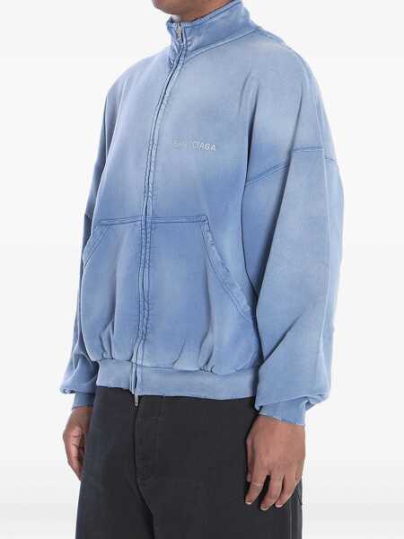 Hanorace Balenciaga Zip Up Jacket BLUE Barbati (BM 18679567) 3