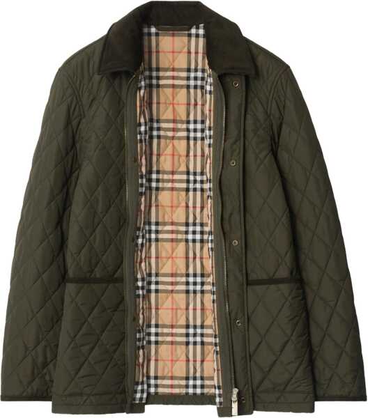 Bomber jacket Burberry Haddington Jacket GREEN Barbati (BM 18679588) 2