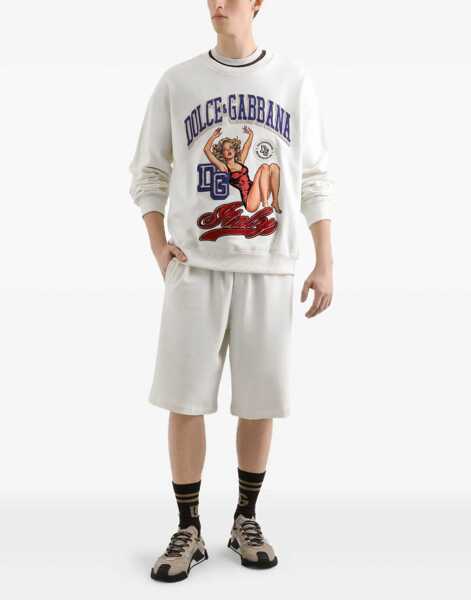 Hanorace Dolce & Gabbana Sweatshirt With Pin-Up Print CREAM Barbati (BM 18679600) 2