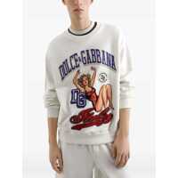 Hanorace pentru Barbati - Hanorace Dolce & Gabbana Sweatshirt With Pin-Up Print CREAM Barbati (BM 18679600) - B-mall.ro