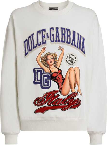 Hanorace Dolce & Gabbana Sweatshirt With Pin-Up Print CREAM Barbati (BM 18679600) 1