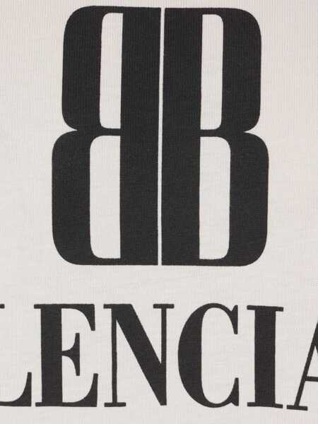 Tricouri Balenciaga Bb T-Shirt In Cotton GREY Barbati (BM 18679684) 3