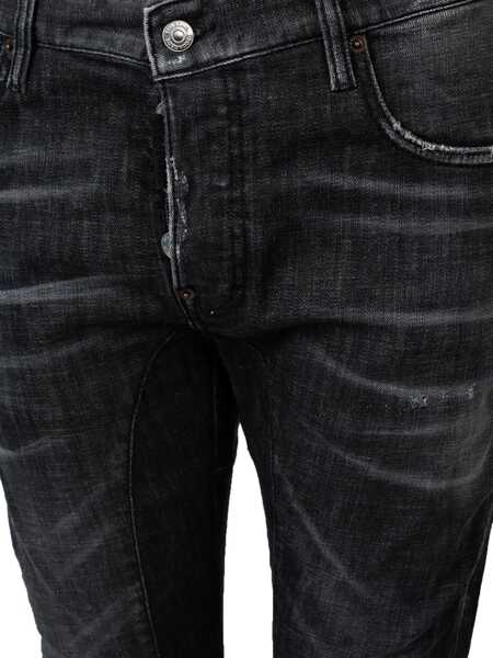 Pantaloni casual DSQUARED2 Tidy Biker Jean S71LB1140 Czarny Barbati (BM 18679711) 3