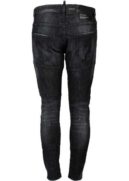 Pantaloni casual DSQUARED2 Tidy Biker Jean S71LB1140 Czarny Barbati (BM 18679711) 5