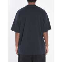 Tricouri Balenciaga pentru Barbati - Tricouri Balenciaga Bb T-Shirt In Cotton Black Barbati (BM 18682710) - B-mall.ro