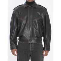 Bomber jacket Lambskin Leather Bomber Jacket Barbati