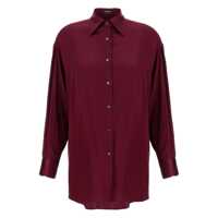 Camasi Tom Ford Dark Purple Silk Fit Shirt Femei