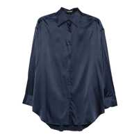 Camasi Tom Ford Dark Blue Silk Shirt Femei
