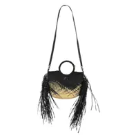 Genti de mana MADE FOR A WOMAN Dama - Genti de mana MADE FOR A WOMAN Made For A Woman Daddy Raffia Handbag Black Femei (BM 18684219) - B-mall.ro