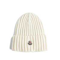 Caciuli Moncler Logo Wool Beanie Femei