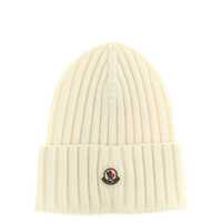 Caciuli Moncler Ribbed Wool Beanie Femei