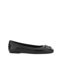 Balerini 'Max' Black Ballet Shoes With Love Birds Diamond Cut Logo On The Front In Leather Woman Femei