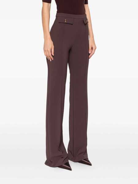 Pantaloni Elisabetta Franchi WOMENS PANTS Bordeaux Femei (BM 18686838) 3