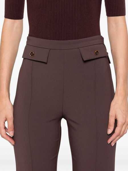 Pantaloni Elisabetta Franchi WOMENS PANTS Bordeaux Femei (BM 18686838) 5