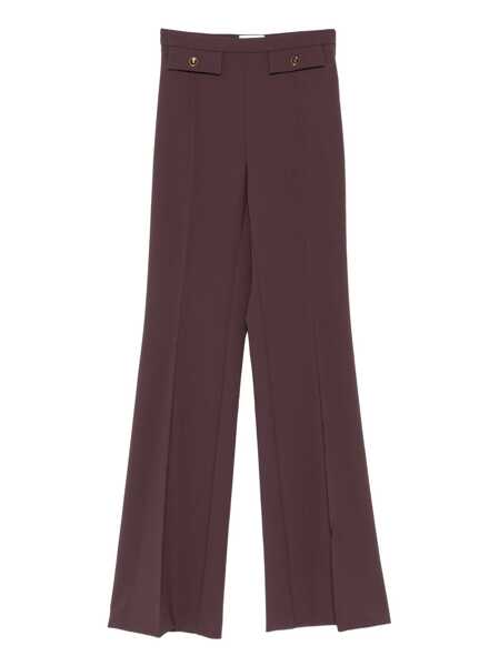 Pantaloni Elisabetta Franchi WOMENS PANTS Bordeaux Femei (BM 18686838) 1