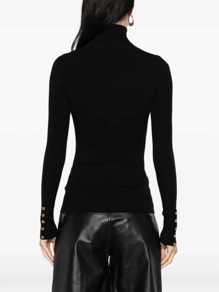 Pulovere Elisabetta Franchi WOMENS KNITTED SWEATER Black   Femei (BM 18686844) 4