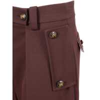 Imbracaminte Dama pagina 127 - Pantaloni Elisabetta Franchi WOMENS PANTS Bordeaux Femei (BM 18686859) - B-mall.ro