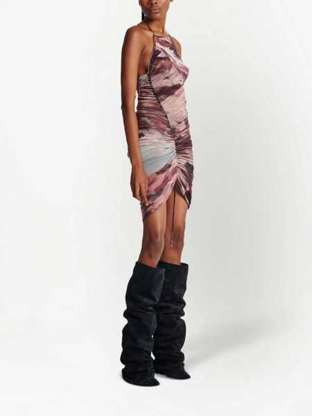 Rochii scurte Balmain Draped Tulle Halterneck Dress Multicolor Femei (BM 18686986) 2