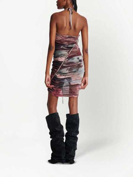 Rochii scurte Balmain Draped Tulle Halterneck Dress Multicolor Femei (BM 18686986) 3